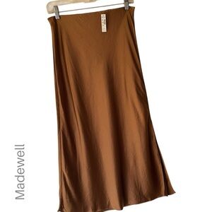 Madewell Brown Midi Skirt
